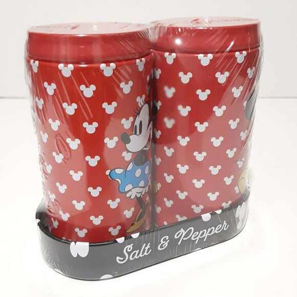 Mickey and Minnie Salt & Pepper Shakers ~ Tin ~ NEW - Picture 3 of 6